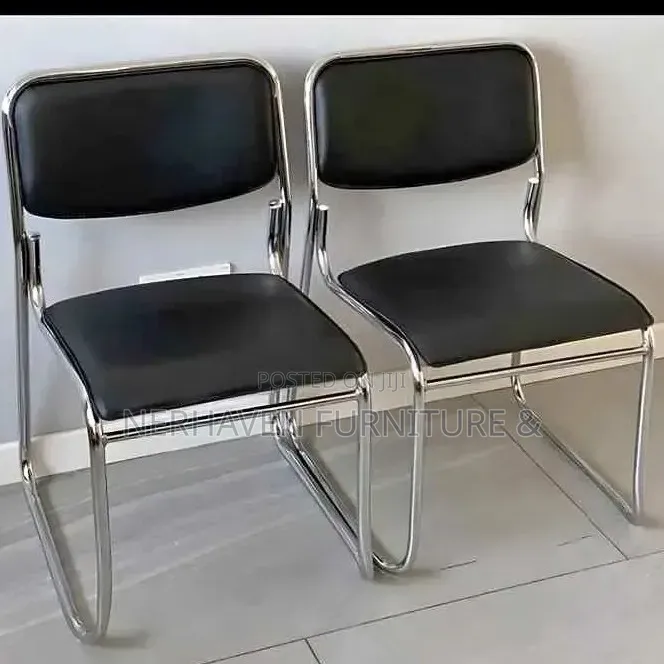 Chrome Office Visitors Chair – Comfortable Guest Chair