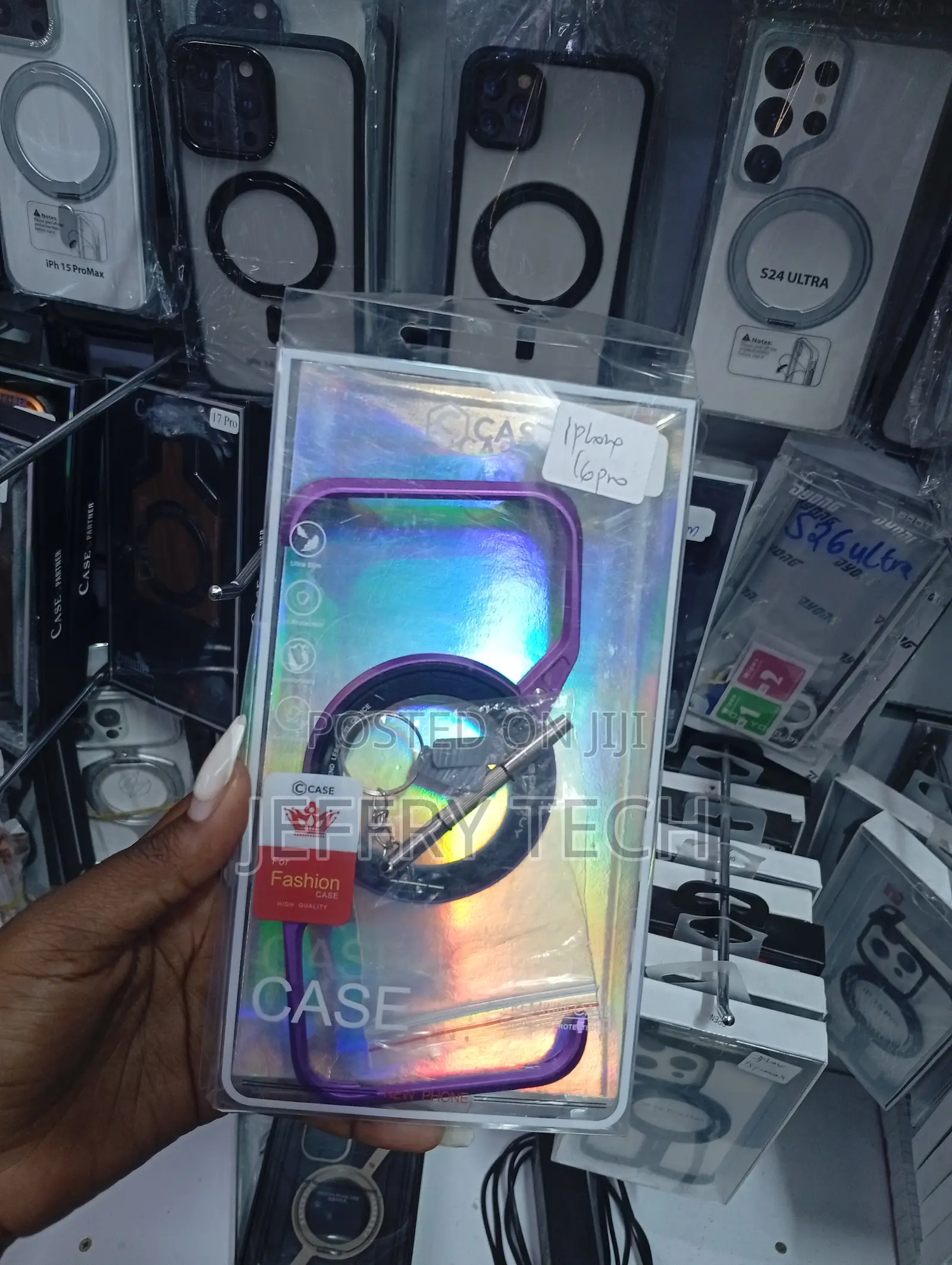 iPhone 16 Pro Frameless Purple Magnetic Fashion Case