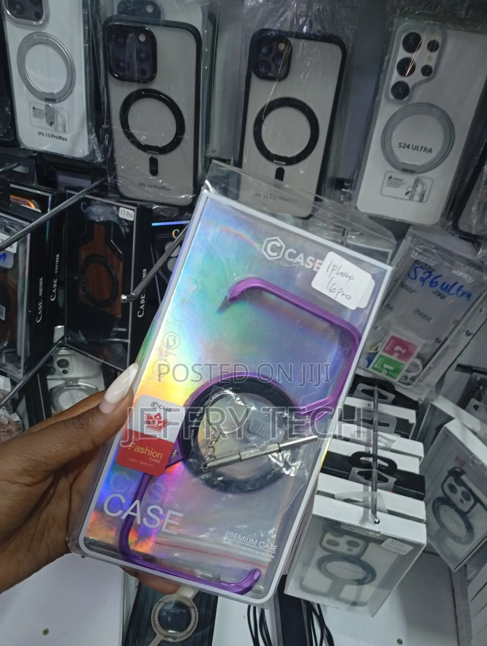 iPhone 16 Pro Frameless Purple Magnetic Fashion Case
