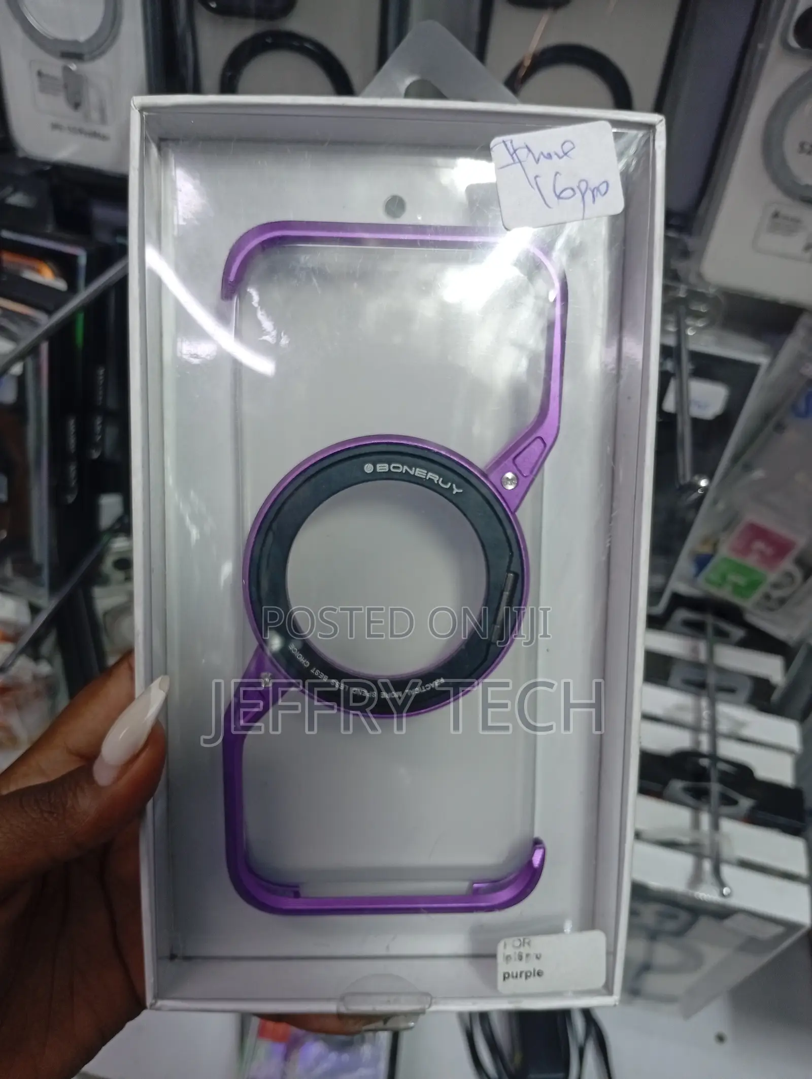 iPhone 16 Pro Boneruy Purple Frameless Aluminum Metal Case