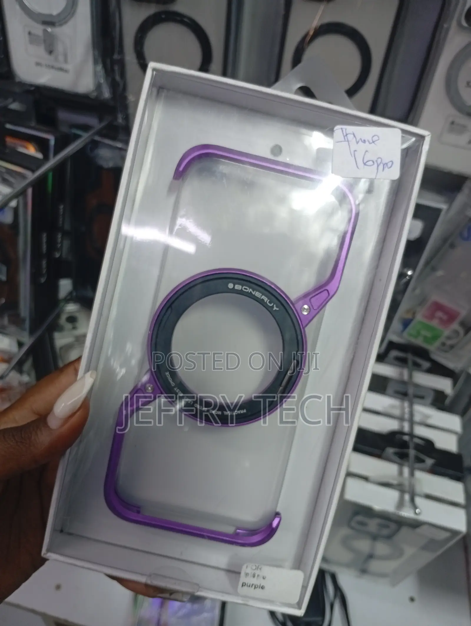 iPhone 16 Pro Boneruy Purple Frameless Aluminum Metal Case