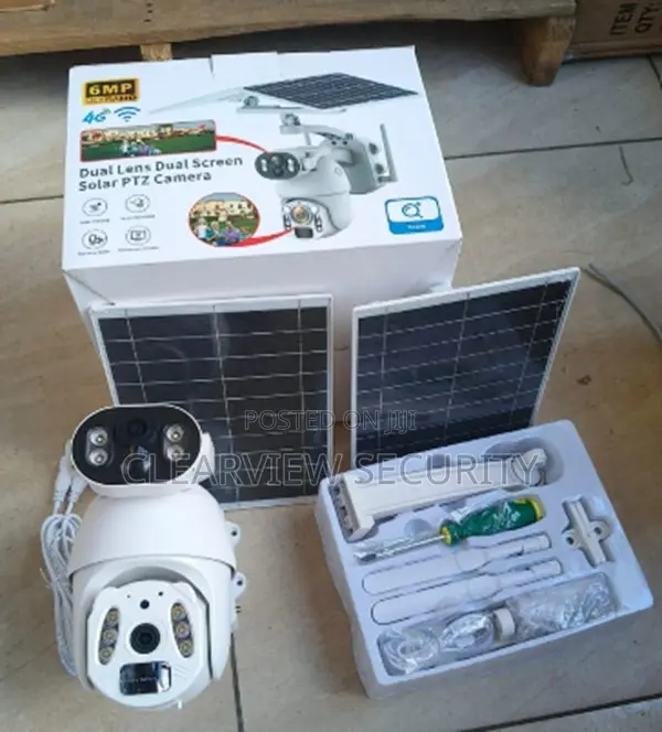 6mp 4g Dual Panel Solar Powered CCTV Camera