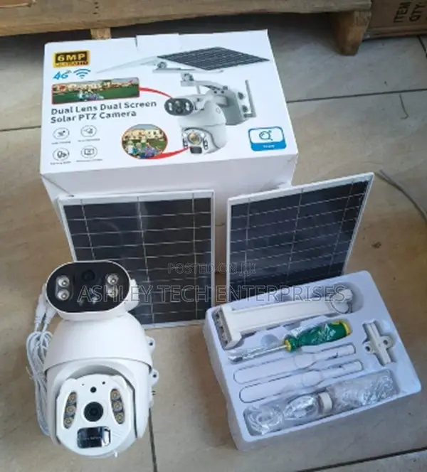 6mp 4g Dual Panel Solar Powered CCTV Camera