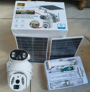 Wireless 6mp 4g Solar CCTV Camera With Dual Panels.