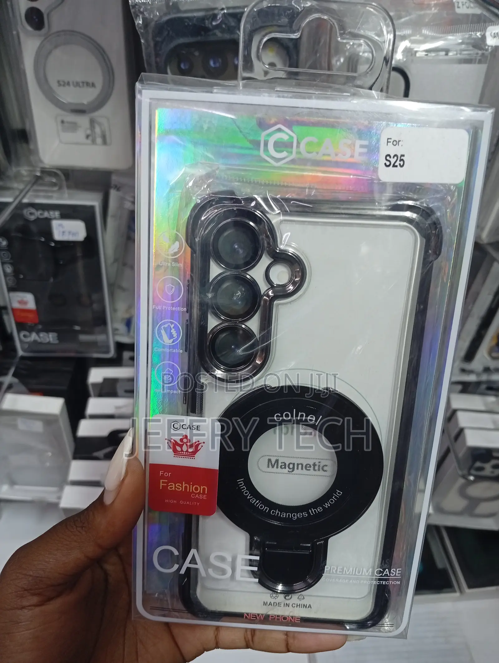Samsung Galaxy S25 With a Built-in Magnetic Ring Cover