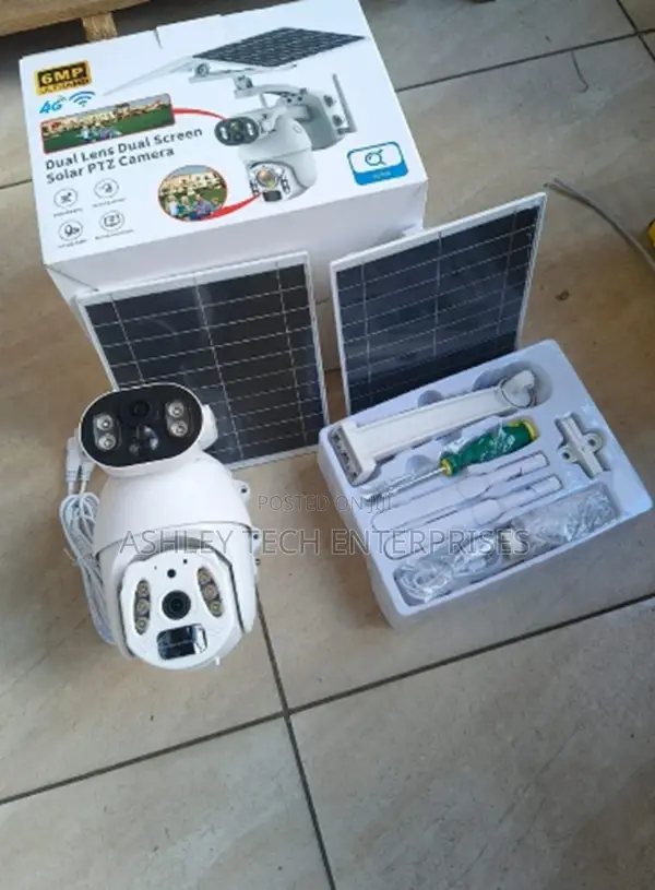6mp Outdoor Solar Security Camera – 4g Sim Support