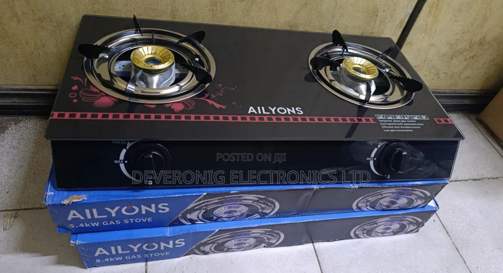 Ailyons 2 Burner Glass Top Cooker