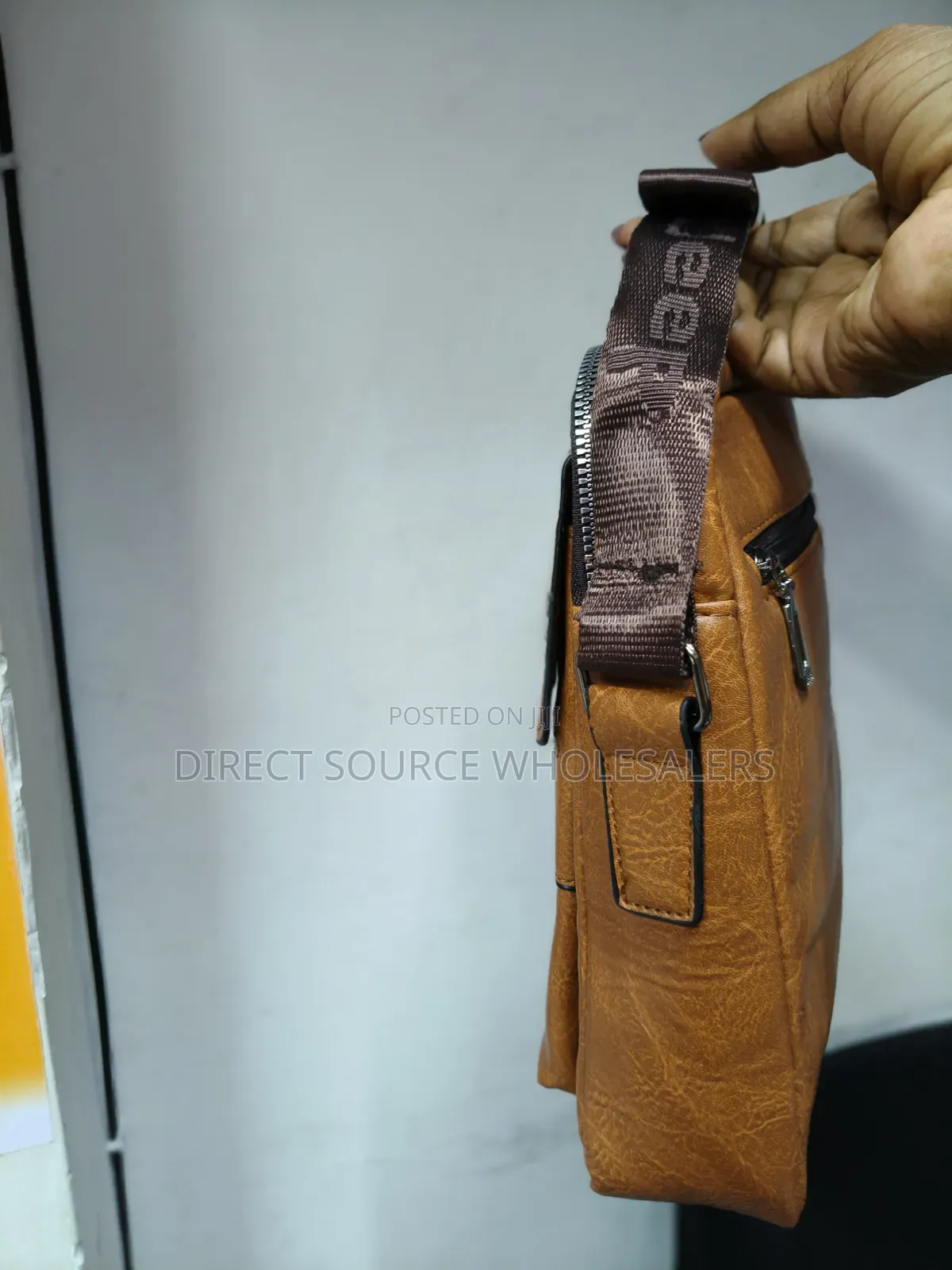 Jeep Leather Shoulder Sling Bag