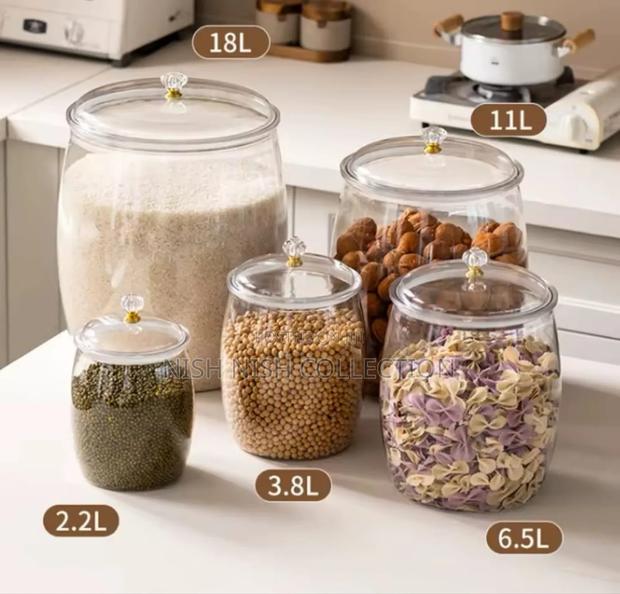 6.5 Litres Transparent Large Sealed Storage Jar