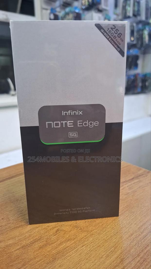 New Infinix Note Edge 256 GB Black - thumbnail 2
