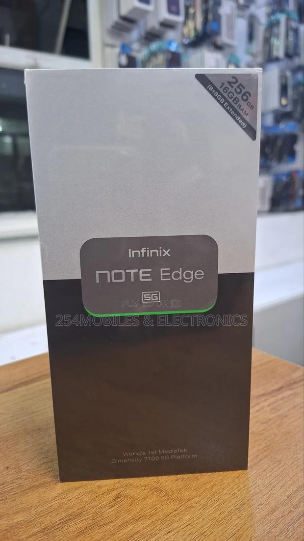 New Infinix Note Edge 256 GB Black - thumbnail 3
