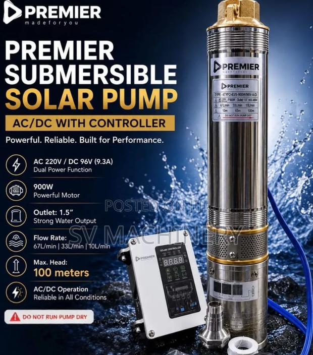 Heavy Duty Premier Submersible Pump Ac/Dc With Controller