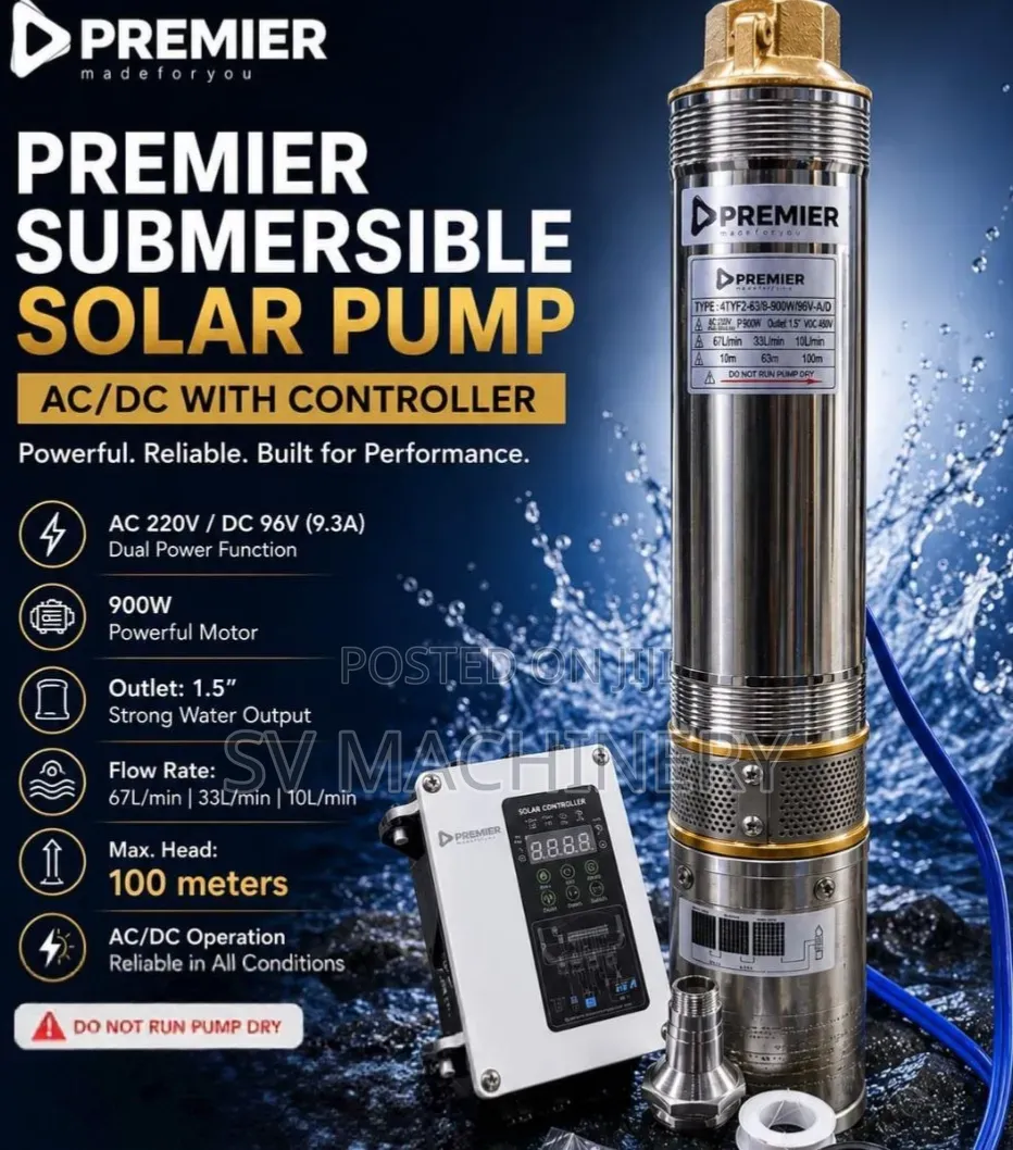 Heavy Duty Premier Submersible Pump Ac/Dc With Controller