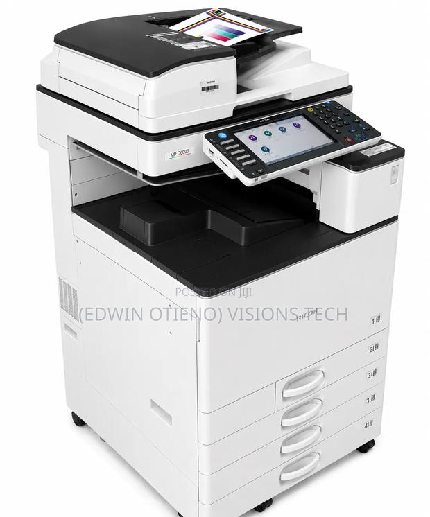 Mp C6003 Is a High-Speed Color Laser Printer Designed for Busy Offices - main view
