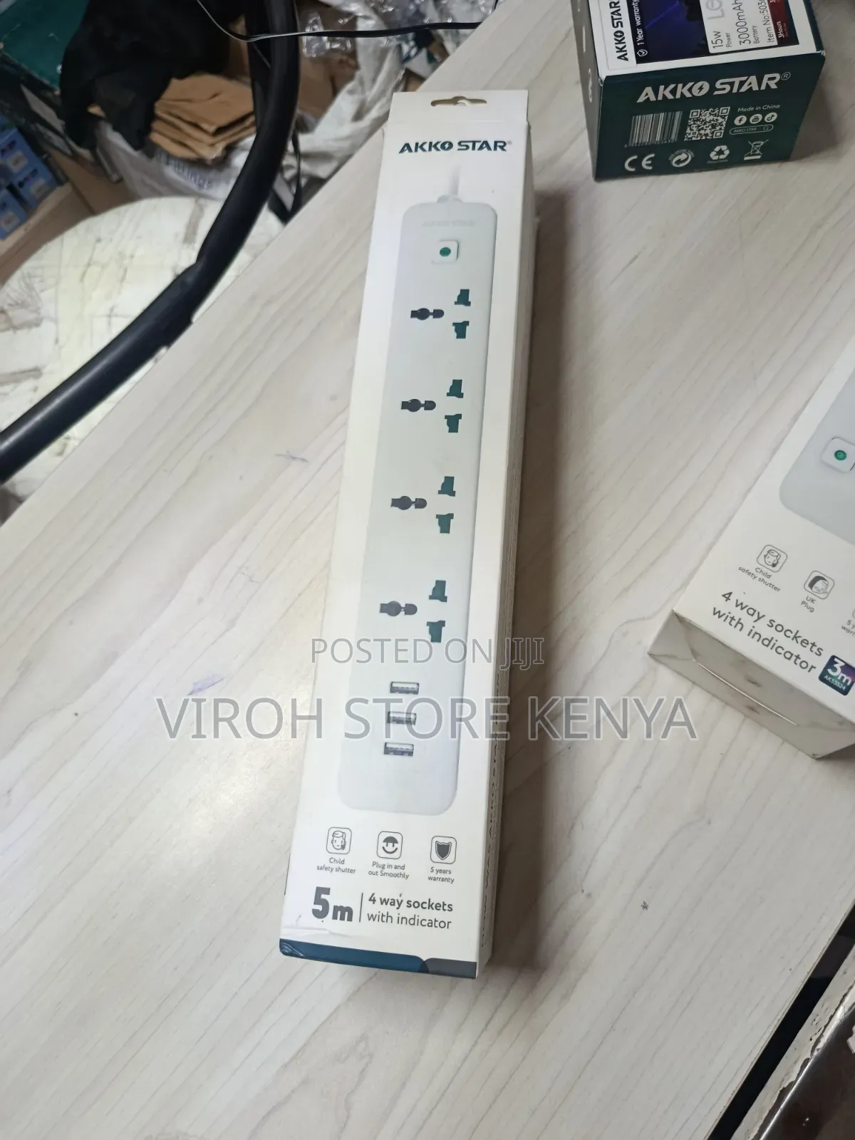 Akko Star 4 Way 5m Extension With Usb Quality Power Cable