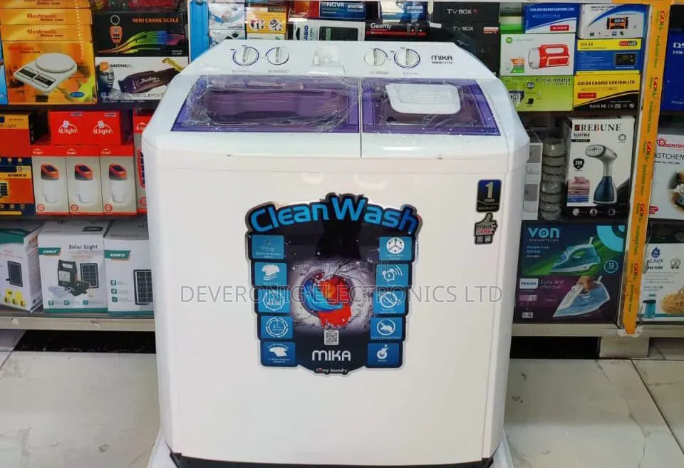 *Mika Washing Machine Twin Tub 10kg