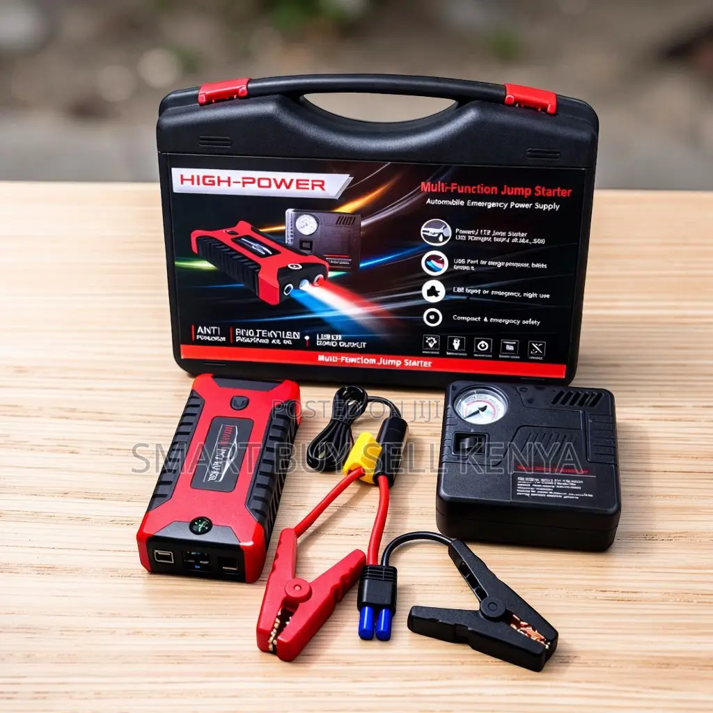 Portable High Power Car Emergency Jump Starter Kit