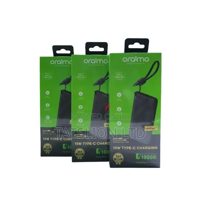 Oraimo Power Bank 10000mah 15w
