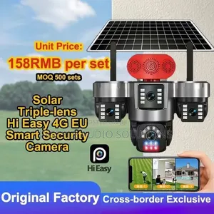 Outdoor CCTV Cameras Solar Powered With Alert Siren 4g Wi-Fi Enabled