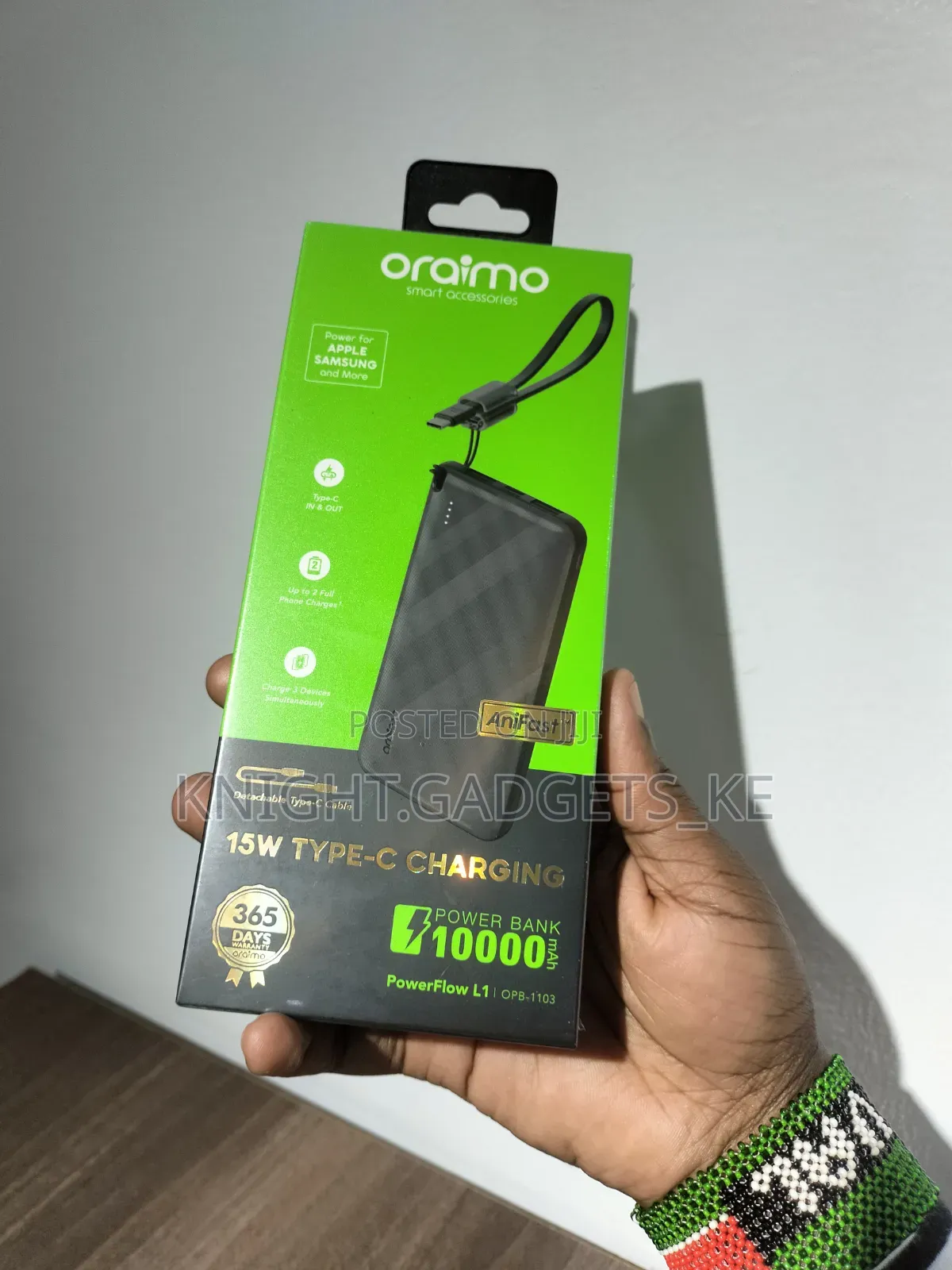 Oraimo 10kmah (Opb -1103) Power Bank.