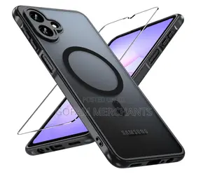 Galaxy A07 Magnetic Charging Case - Black, Electroplated