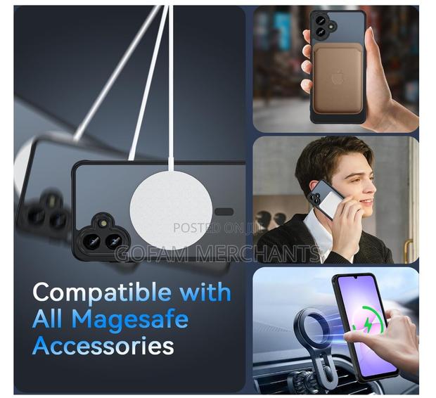 Galaxy A07 Magnetic Charging Case - Black, Electroplated - thumbnail 2