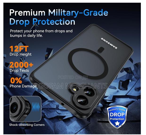 Galaxy A07 Magnetic Charging Case - Black, Electroplated - thumbnail 3