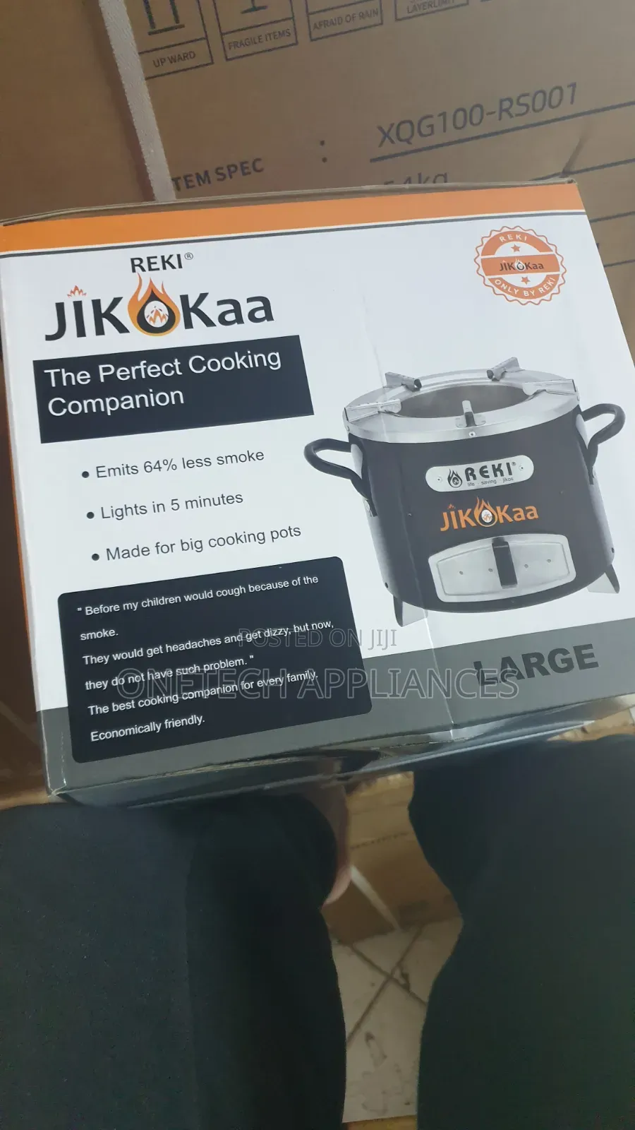 Reki Jiko Kaa Large High-Efficiency Fuel-Saving Charcoal Stove