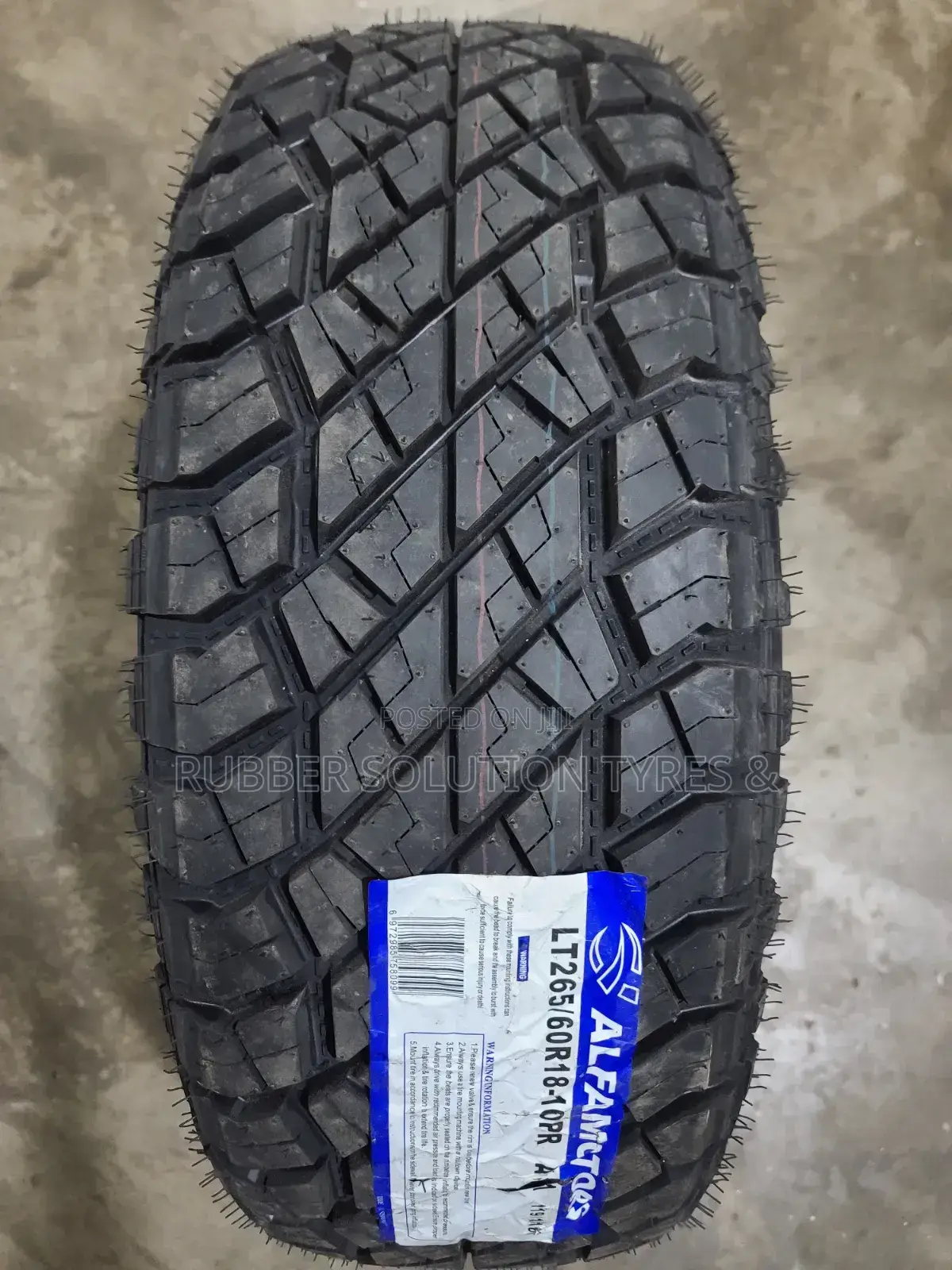 LT 265 /60 R18 Alfamotors Tyres Gripper All-Terrain 10pr