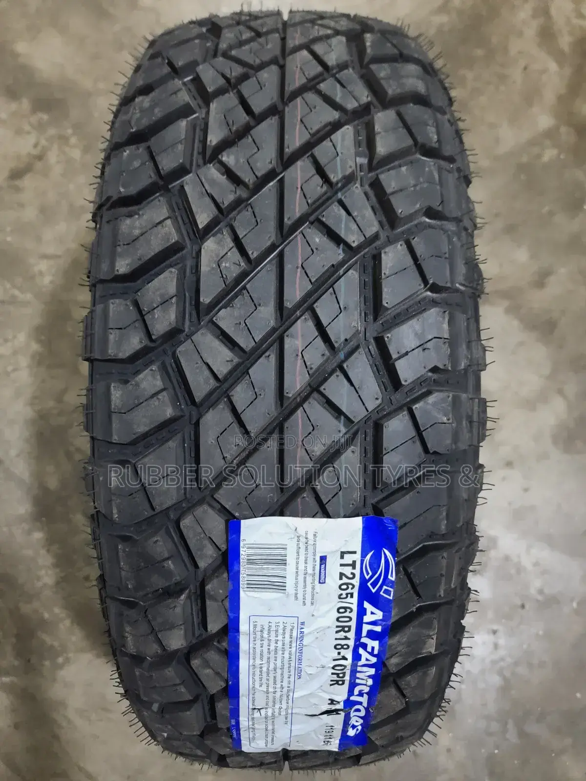 LT 265 /60 R18 Alfamotors Tyres Gripper All-Terrain 10pr