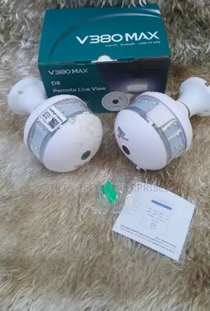 V380 Max 2mp Bulb Camera – Smart Wifi Security Camera.