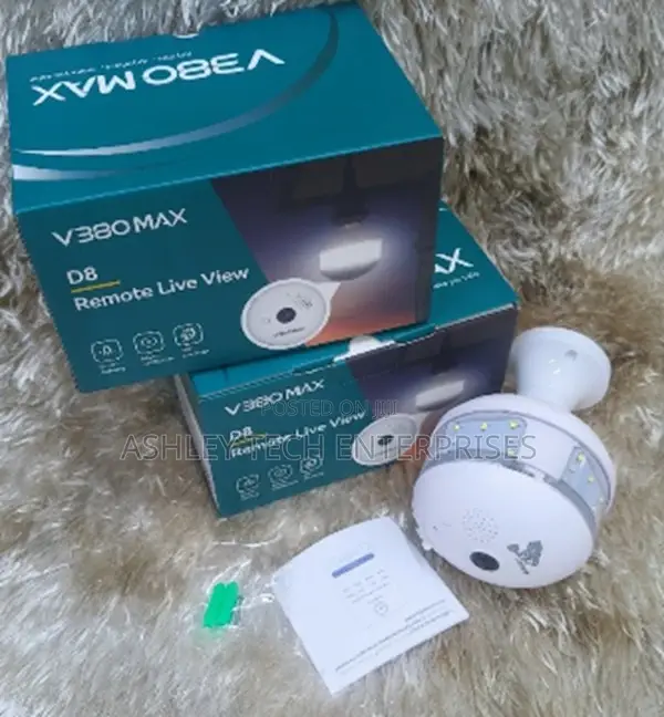 V380 Max Wifi Bulb Camera. – Home Security Cctv.