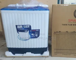 Mart Pro Washing Machine 10kg Twin Tub, White/Grey - SMW-10sa