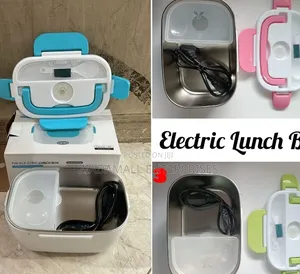 Electric Metallic Insert Lunch Box Portable Heated Lunch Box