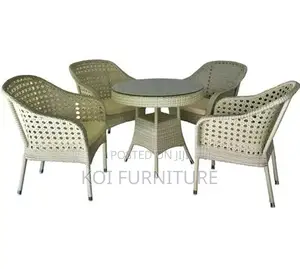 Dining Set; Wikker White 2 Seater Rattan Outdoor Garden Set