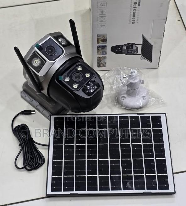 4g Solar Dual Lens PTZ CCTV Security Outdoor Solar PTZ Camera Sim Card