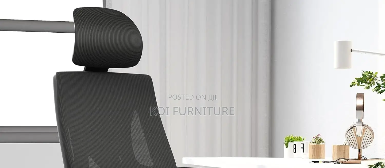 Office Chairs; Leisuremod Black Executive Office Orthopedic Chairs