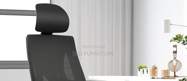Office Chairs; Leisuremod Black Executive Office Orthopedic Chairs - thumbnail 7