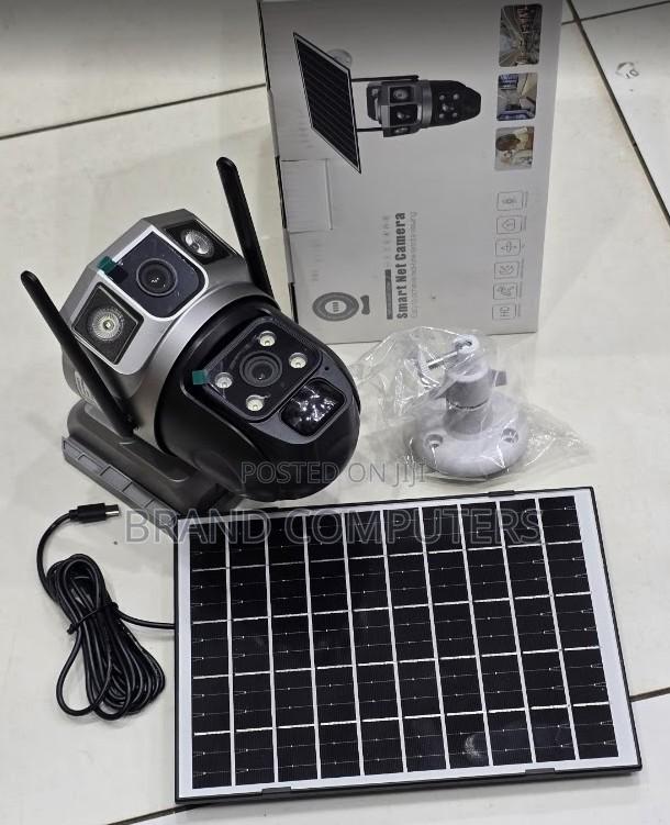 V380 Pro 4g Dual Lens Solar Powered CCTV Camera - 4mp, Night Vision,