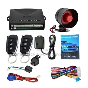 Car Alarm System With 2 Keys Loud Alarm Anti Theft Protection