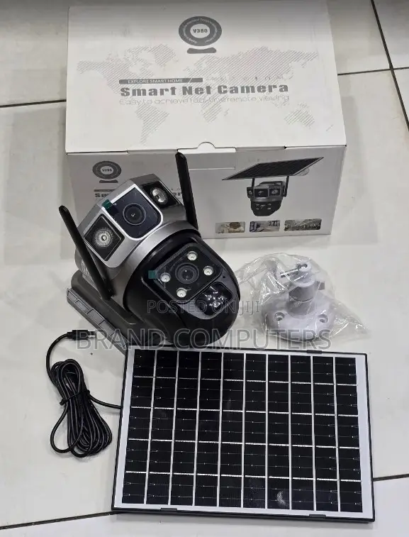 4g Dual Lens Simcard Wireless Outdoor Solar PTZ Camera With Audio