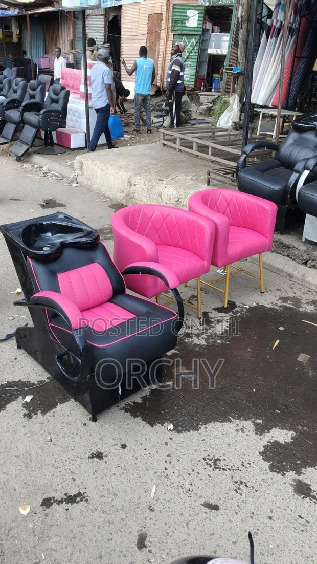 Pink Salon Sink +2 Styling Seats - thumbnail 2
