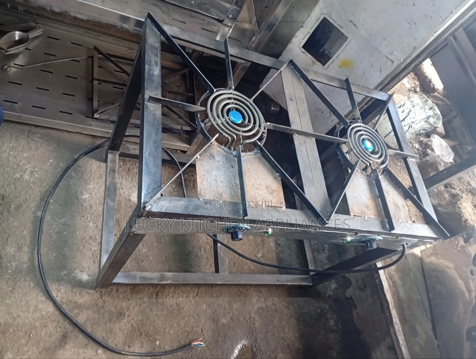 Heavy Duty Mild Steel Electric Two Burner.