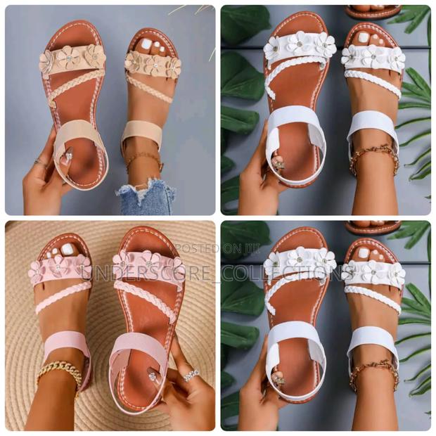 Ladies Flowered Sandals