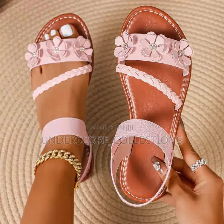 Ladies Flowered Sandals