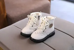 Elegant White/Pink/Black Boots