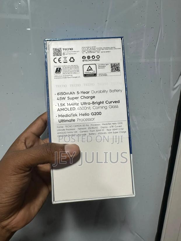 New Tecno Camon 50 Pro 256 GB Black - thumbnail 2