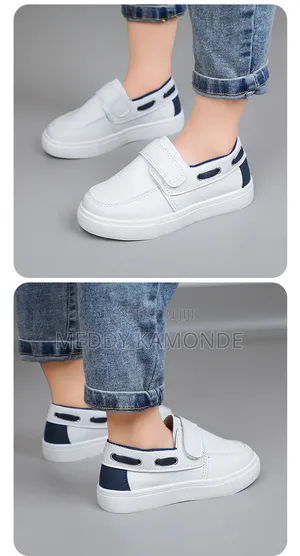 Smart Navy Blue Boys Shoes