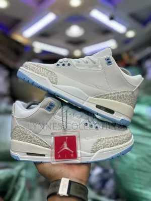 White Air Jordan 3 Sneakers – Clean Retro Drip
