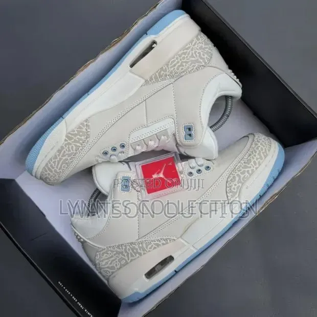 White Air Jordan 3 Sneakers – Clean Retro Drip